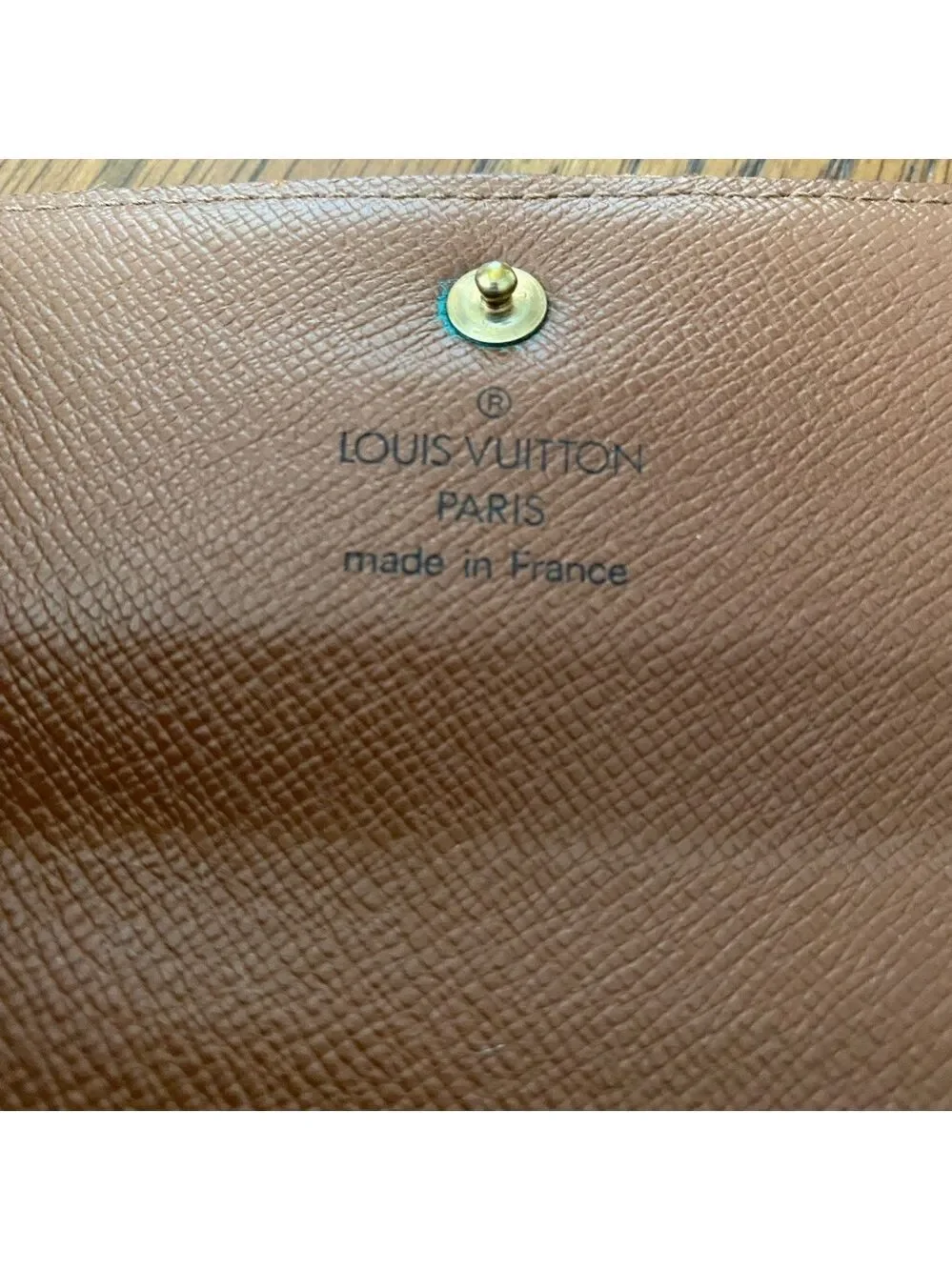 Vintage Louis Vuitton Monogram Wallet Purse SP1918 w/ Chain/Made in France - Picture 4 of 8